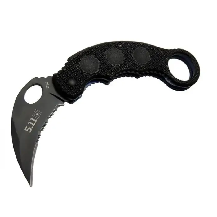 X14 5.11 Siyah Karambit Koleksiyon Çakı 16 Cm - Plastik Sap