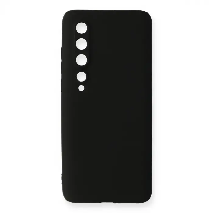 Xiaomi Mi 10 Kılıf First Silikon - Siyah