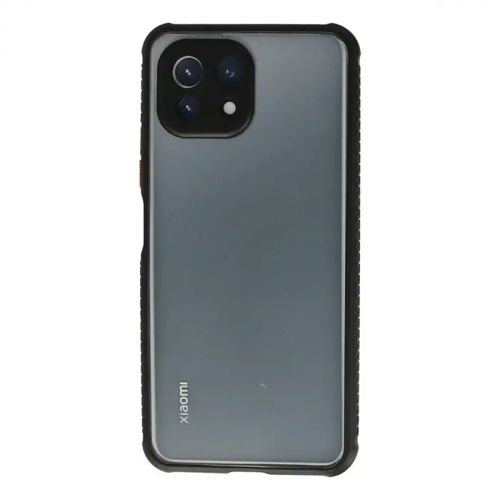 Xiaomi Mi 11 Lite Kılıf Miami Şeffaf Silikon - Siyah