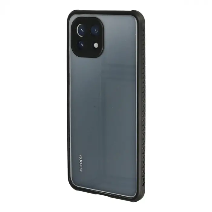Xiaomi Mi 11 Lite Kılıf Miami Şeffaf Silikon - Siyah