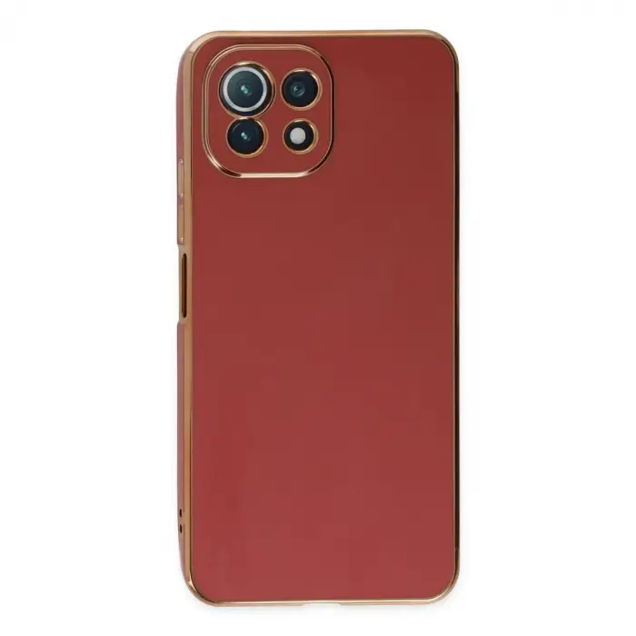Xiaomi Mi 11 Lite Kılıf Volet Silikon - Kırmızı