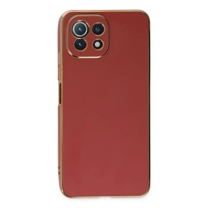 Xiaomi Mi 11 Lite Kılıf Volet Silikon - Kırmızı