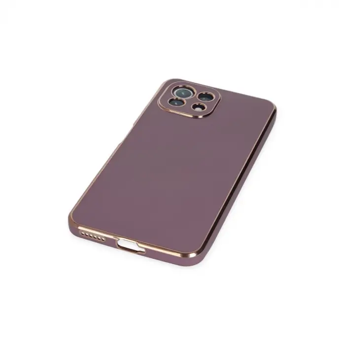 Xiaomi Mi 11 Lite Kılıf Volet Silikon - Mor