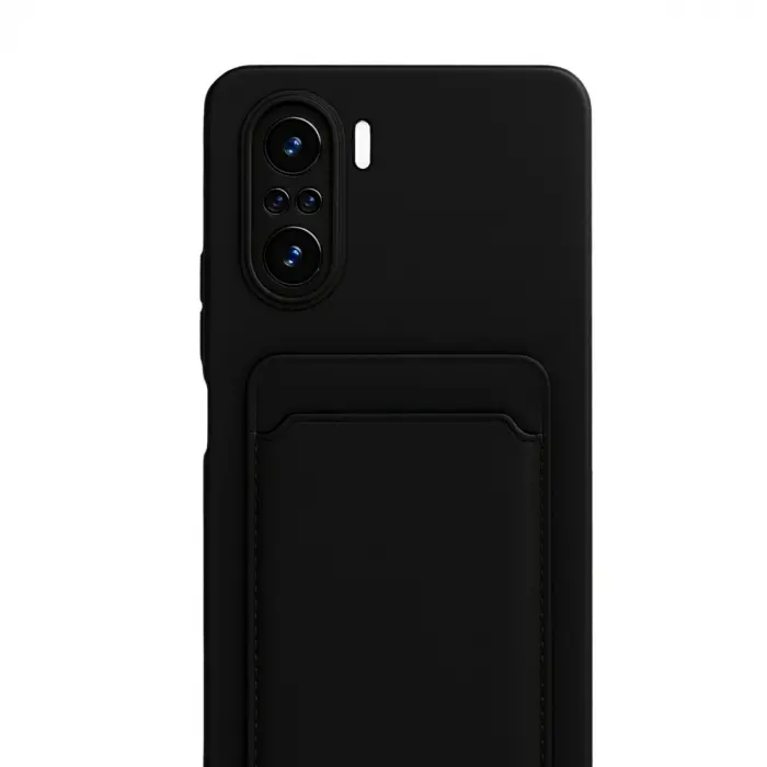 Xiaomi Mi 11i Kılıf Kelvin Kartvizitli Silikon - Siyah