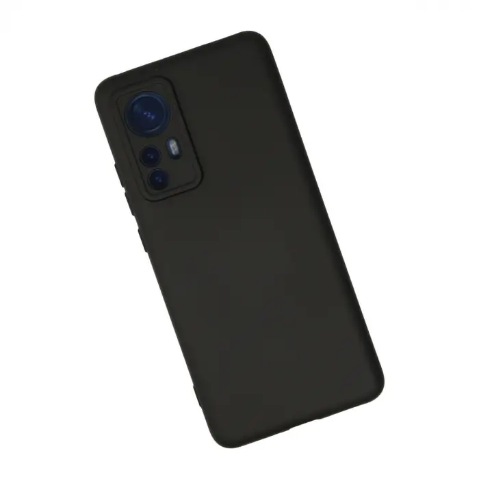 Xiaomi Mi 12 Kılıf Nano İçi Kadife Silikon - Siyah