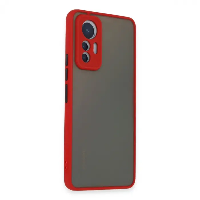 Xiaomi Mi 12 Lite Kılıf Montreal Silikon Kapak - Kırmızı