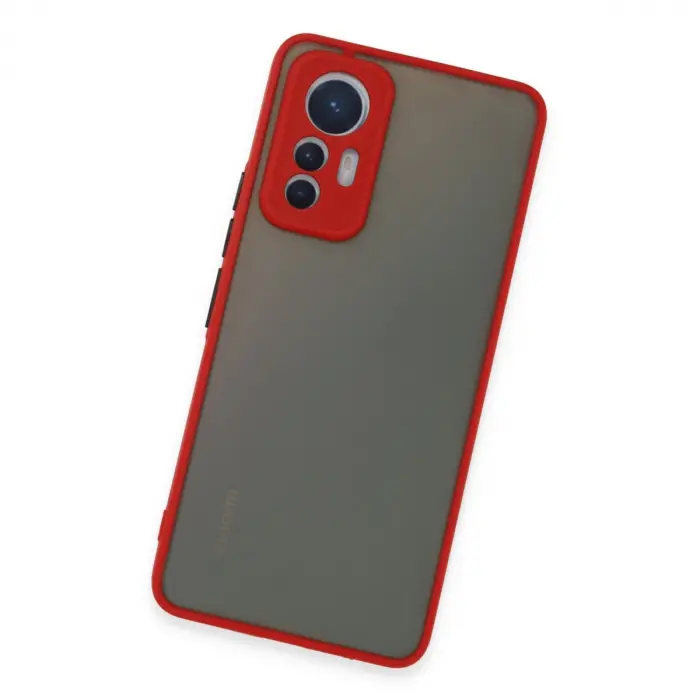 Xiaomi Mi 12 Lite Kılıf Montreal Silikon Kapak - Kırmızı