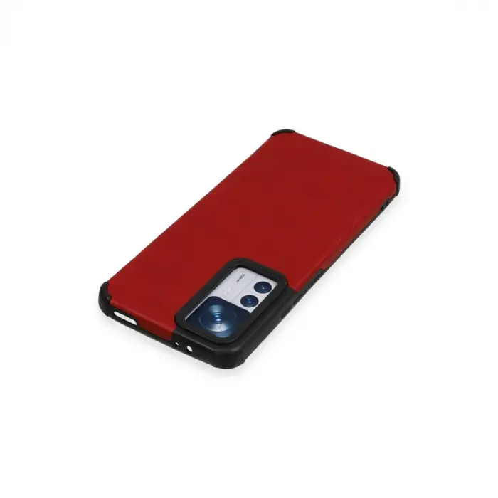 Xiaomi Mi 12t Kılıf Loop Deri Silikon - Kırmızı