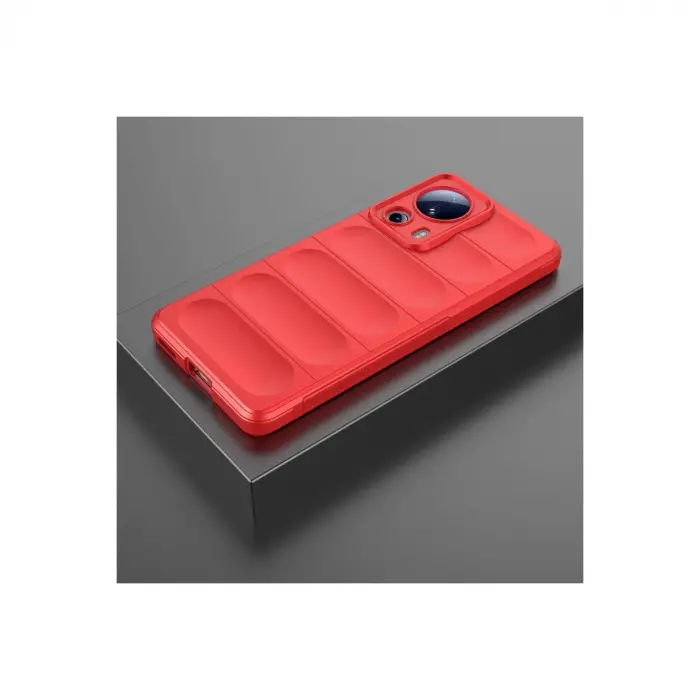 Xiaomi Mi 13 Lite Kılıf Optimum Silikon - Kırmızı