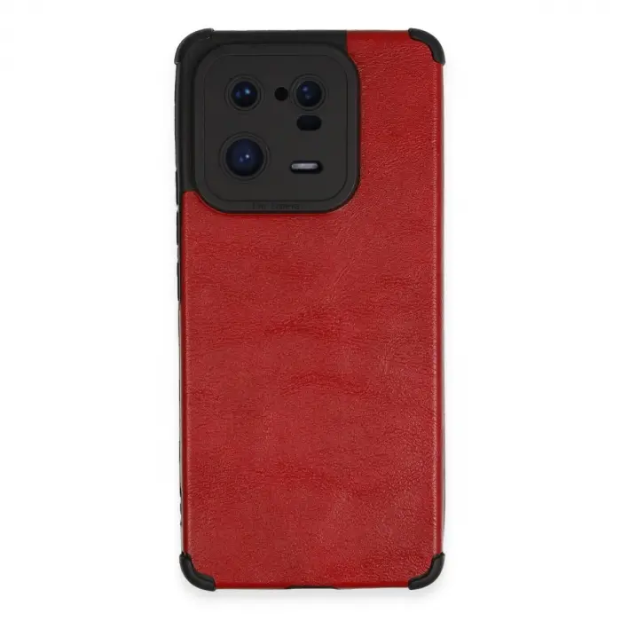 Xiaomi Mi 13 Pro Kılıf Loop Deri Silikon - Kırmızı