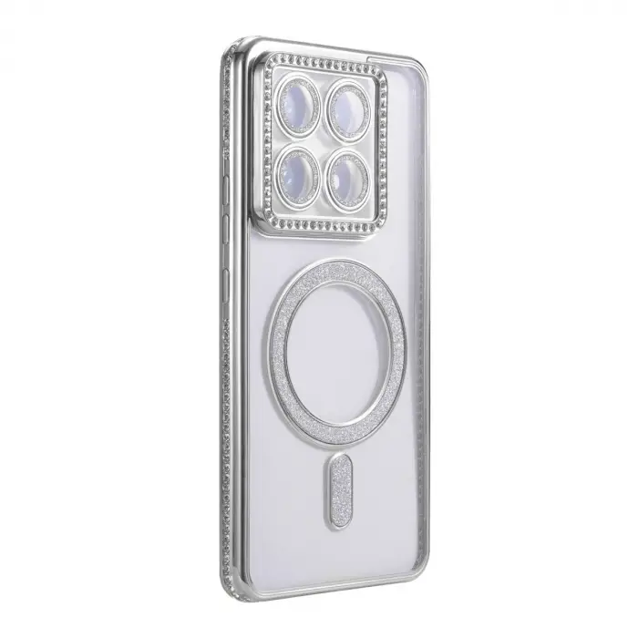 Xiaomi Mi 14t Pro Joke Simli Magneticsafe Kılıf - Gümüş