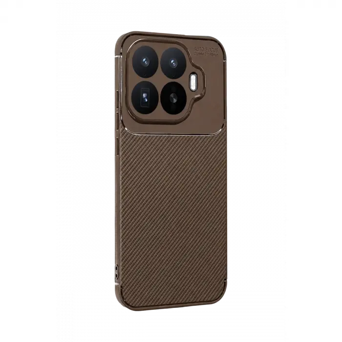 Xiaomi Mi 17t Auto Focus Karbon Kapak - Kahverengi