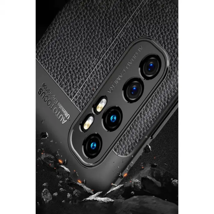 Xiaomi Mi Note 10 Lite Kılıf Auto Focus Kapak - Kırmızı