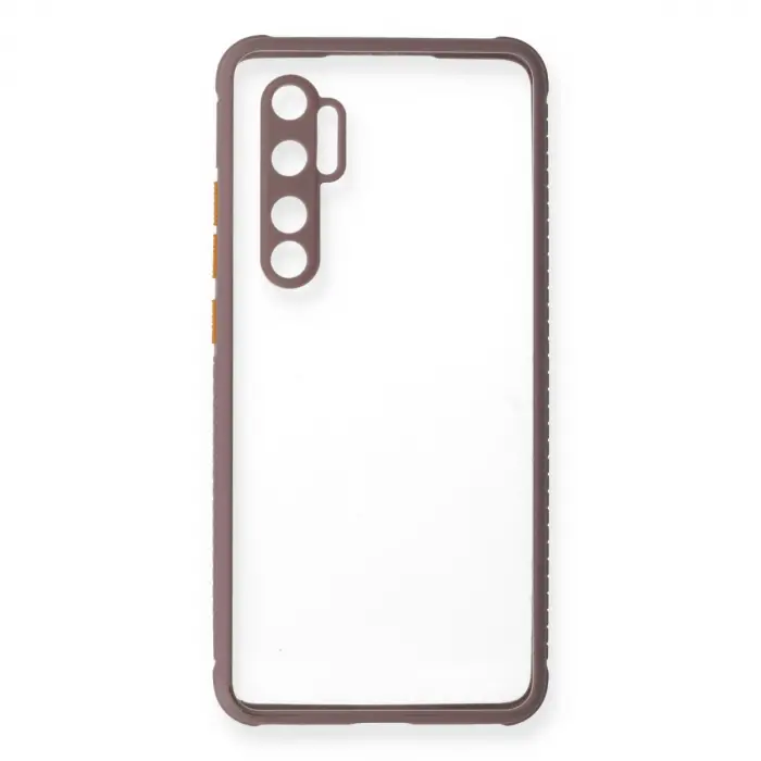 Xiaomi Mi Note 10 Lite Kılıf Miami Şeffaf Silikon - Açık Mor