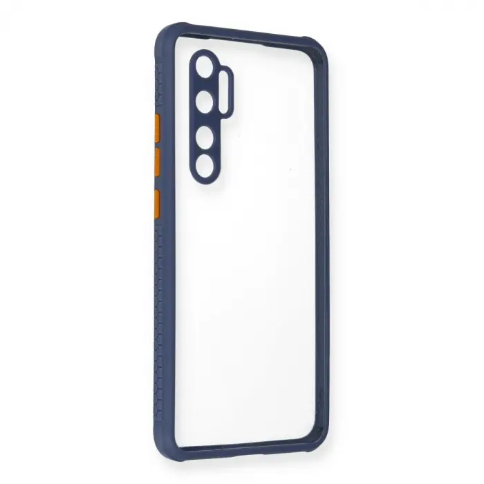 Xiaomi Mi Note 10 Lite Kılıf Miami Şeffaf Silikon - Gri