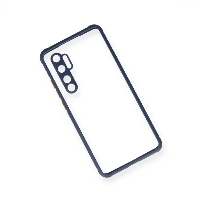 Xiaomi Mi Note 10 Lite Kılıf Miami Şeffaf Silikon - Gri