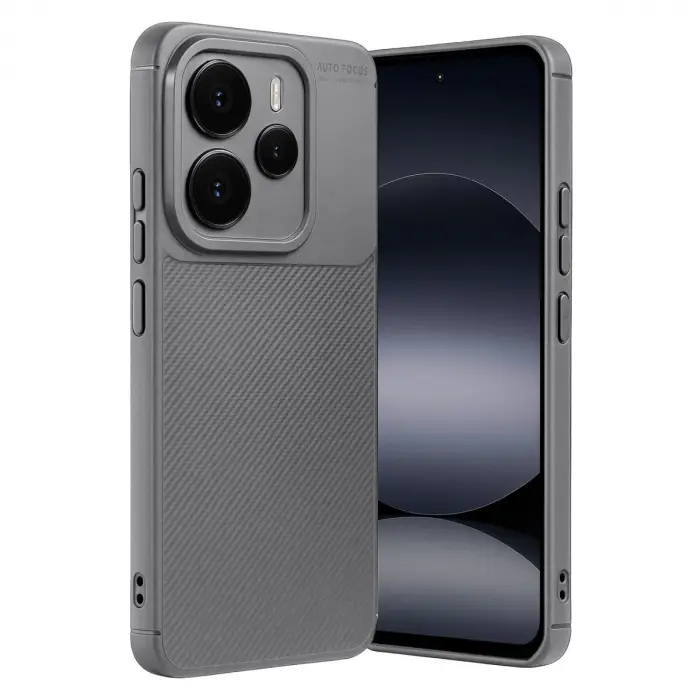 Xiaomi Note 14 5g Auto Focus Karbon Kapak - Gri