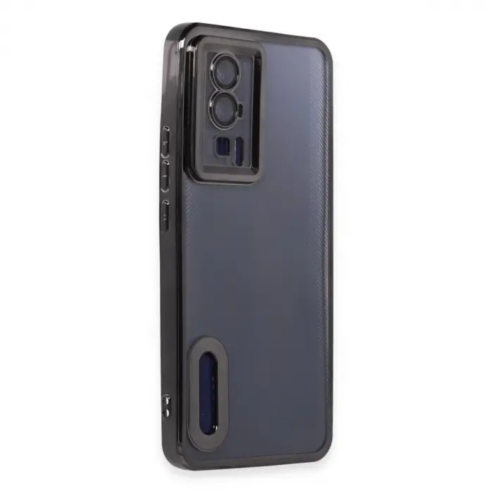 Xiaomi Poco F5 Pro Kılıf Slot Silikon - Siyah