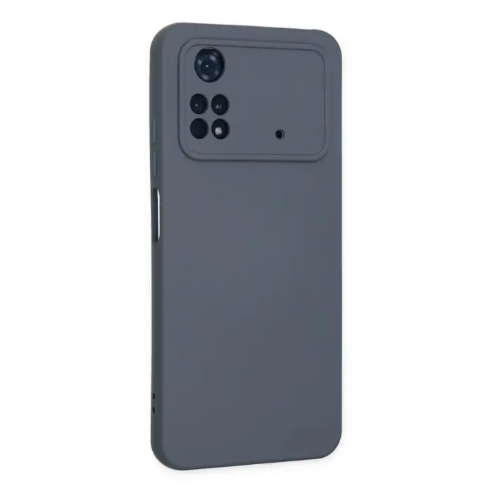 Xiaomi Poco M4 Pro 4g Kılıf Nano İçi Kadife Silikon - Gri