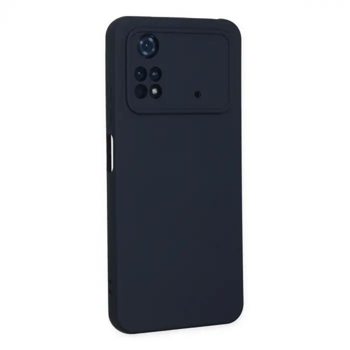 Xiaomi Poco M4 Pro 4g Kılıf Nano İçi Kadife Silikon - Lacivert
