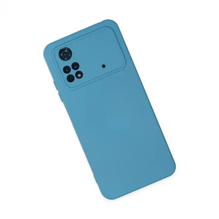 Xiaomi Poco M4 Pro 4g Kılıf Nano İçi Kadife Silikon - Mavi