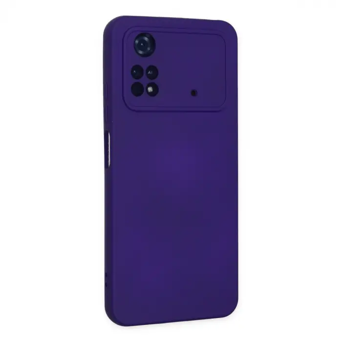 Xiaomi Poco M4 Pro 4g Kılıf Nano İçi Kadife Silikon - Mor