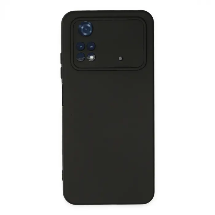 Xiaomi Poco M4 Pro 4g Kılıf Nano İçi Kadife Silikon - Siyah