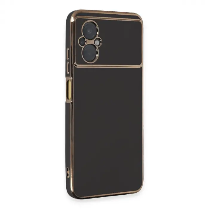 Xiaomi Poco M5 Kılıf Volet Silikon - Siyah