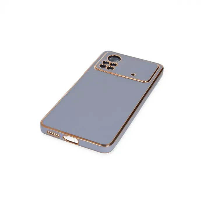 Xiaomi Poco X4 Pro 5g Kılıf Volet Silikon - Mavi