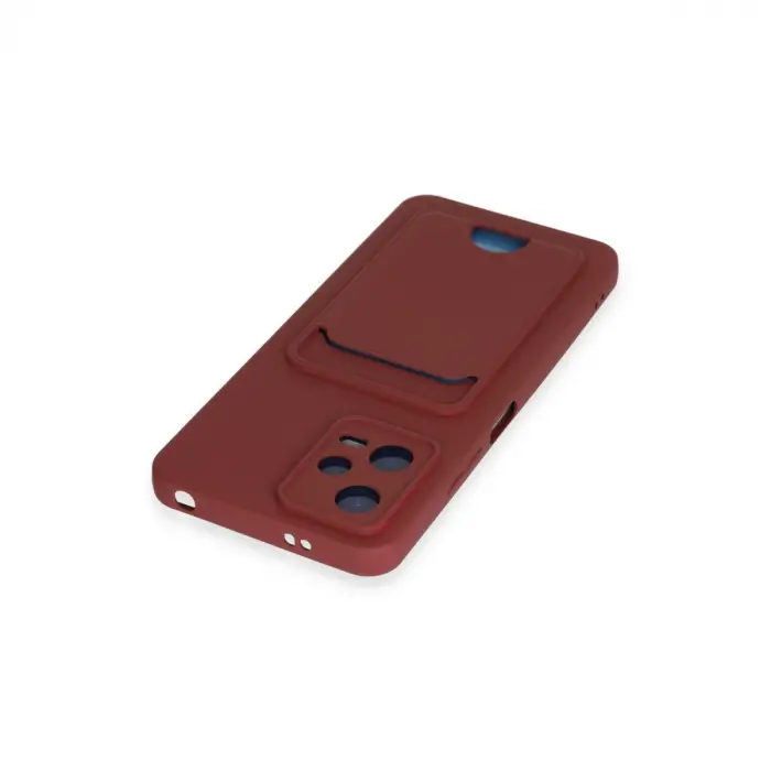 Xiaomi Poco X5 5g Kılıf Kelvin Kartvizitli Silikon - Bordo