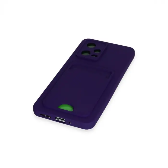 Xiaomi Poco X5 5g Kılıf Kelvin Kartvizitli Silikon - Derin Mor