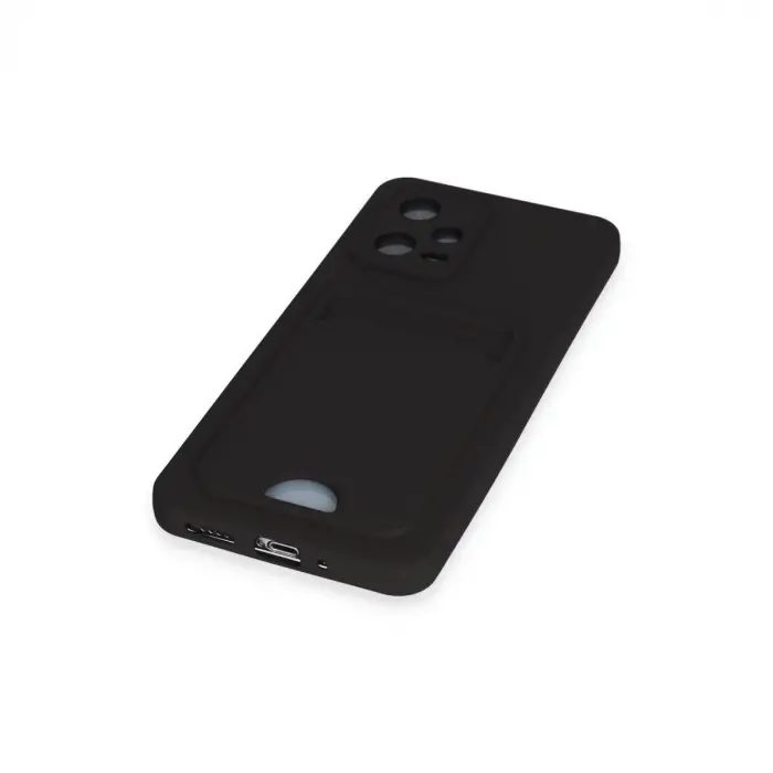 Xiaomi Poco X5 5g Kılıf Kelvin Kartvizitli Silikon - Siyah