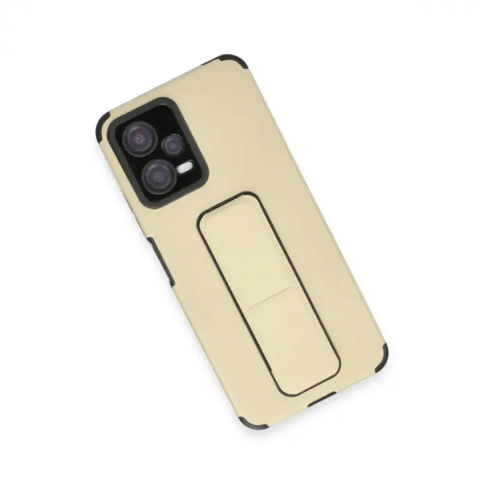 Xiaomi Poco X5 5g Kılıf Mega Standlı Silikon - Gold
