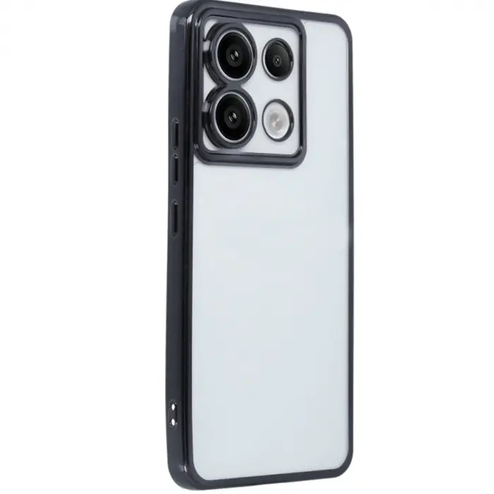Xiaomi Poco X6 Kılıf Razer Lensli Silikon - Siyah
