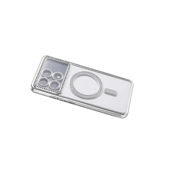Xiaomi Poco X6 Pro Joke Simli Magneticsafe Kılıf - Gümüş