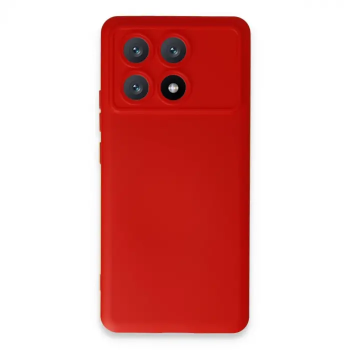 Xiaomi Poco X6 Pro Kılıf Nano İçi Kadife Silikon - Kırmızı