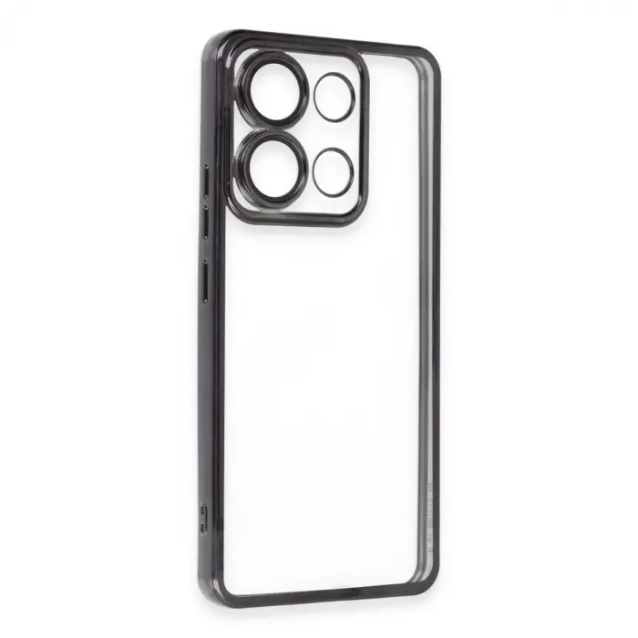 Xiaomi Poco X6 Pro Kılıf Razer Lensli Silikon - Siyah
