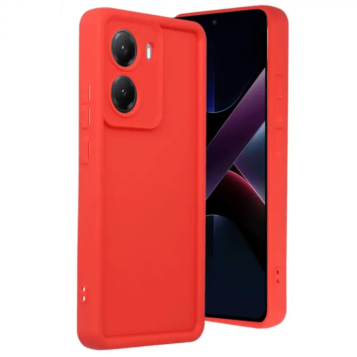 Xiaomi Poco X7 Pro Viera Silikon - Kırmızı
