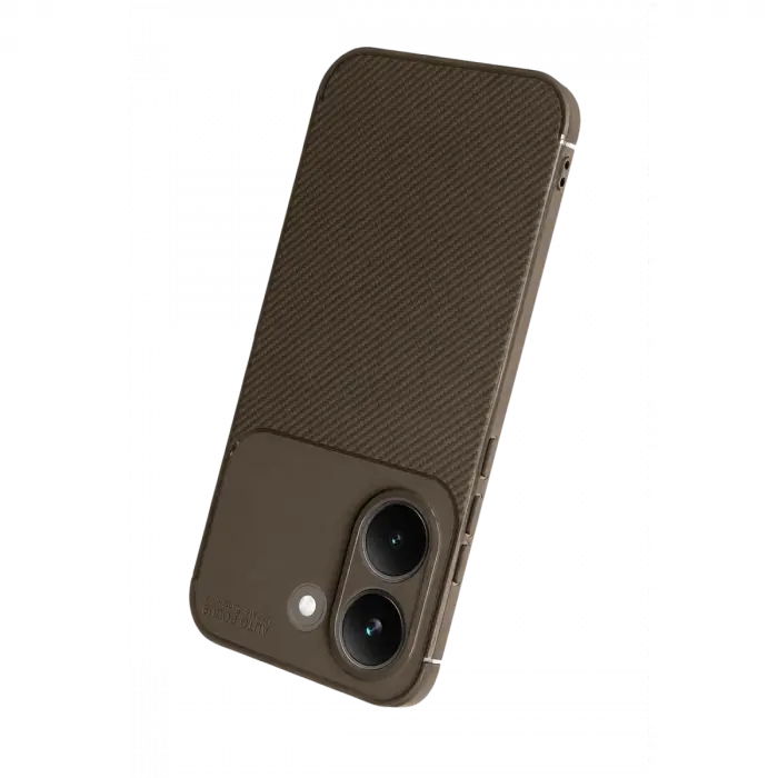 Xiaomi Poco X8 Pro Auto Focus Karbon Kapak - Kahverengi
