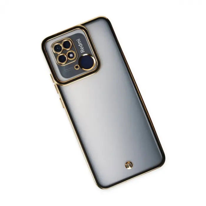 Xiaomi Redmi 10c Kılıf Liva Lens Silikon - Siyah