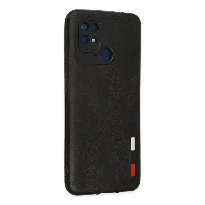 Xiaomi Redmi 10c Kılıf Loop Deri Silikon - Siyah