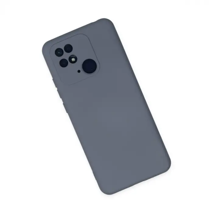 Xiaomi Redmi 10c Kılıf Nano İçi Kadife Silikon - Gri
