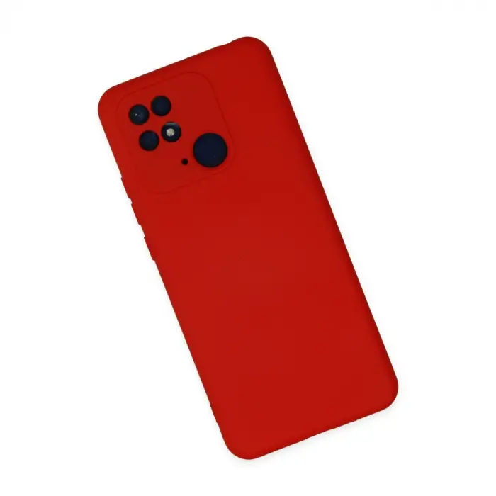 Xiaomi Redmi 10c Kılıf Nano İçi Kadife Silikon - Kırmızı