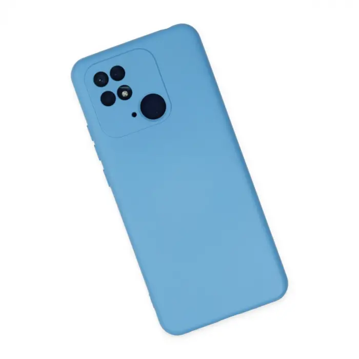 Xiaomi Redmi 10c Kılıf Nano İçi Kadife Silikon - Mavi