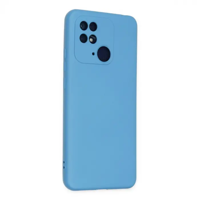 Xiaomi Redmi 10c Kılıf Nano İçi Kadife Silikon - Mavi