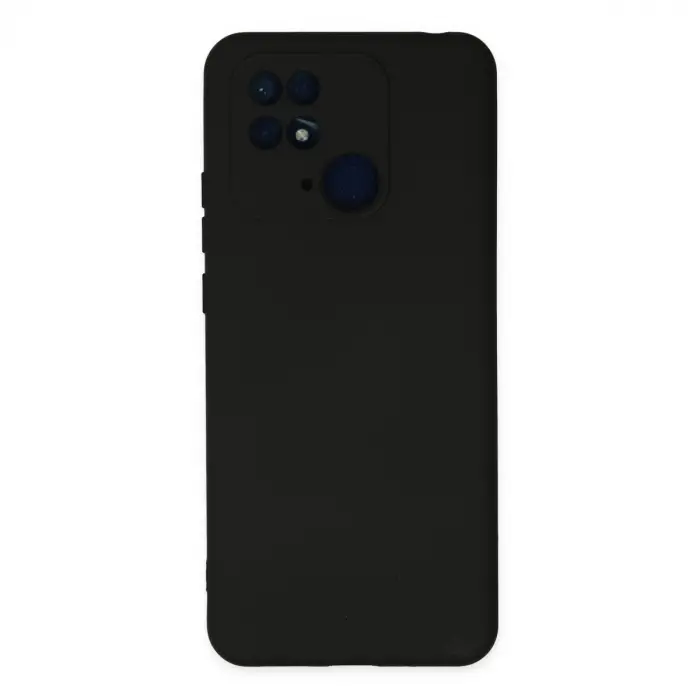 Xiaomi Redmi 10c Kılıf Nano İçi Kadife Silikon - Siyah
