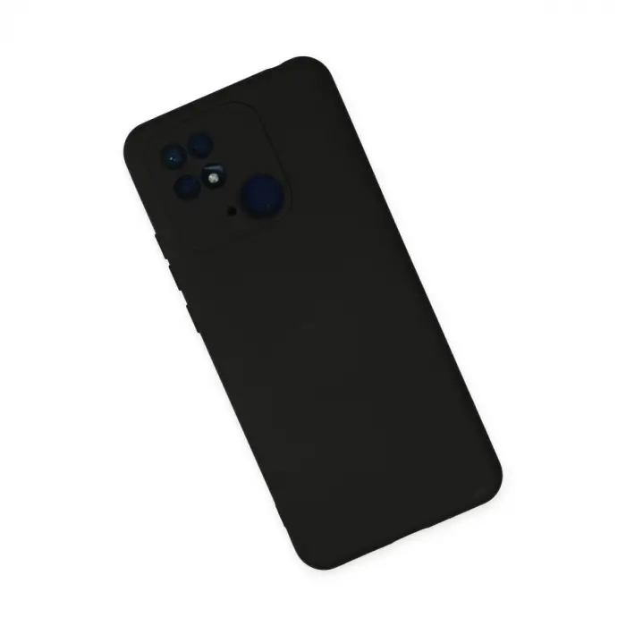 Xiaomi Redmi 10c Kılıf Nano İçi Kadife Silikon - Siyah