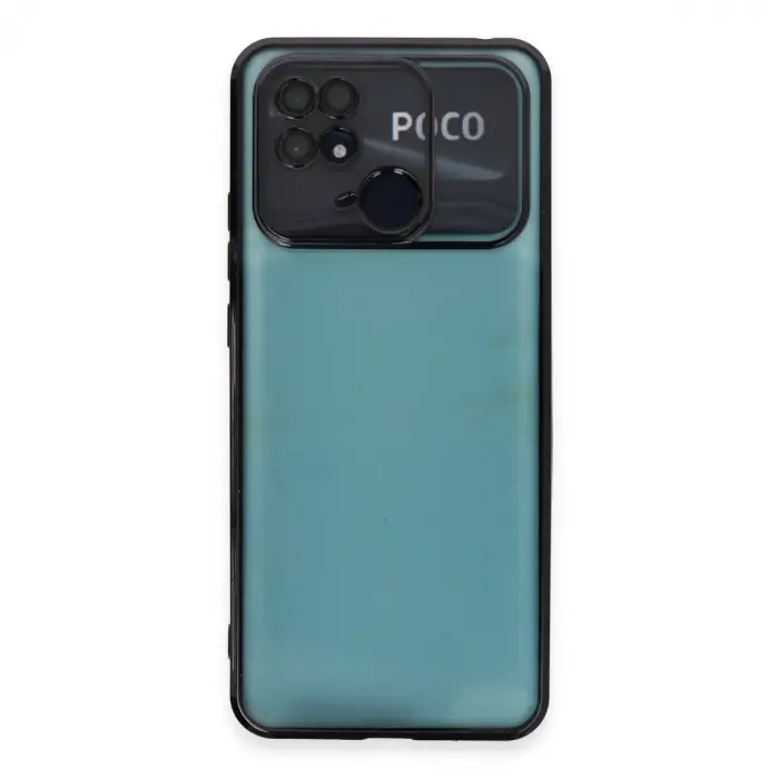 Xiaomi Redmi 10c Kılıf Razer Lensli Silikon - Siyah