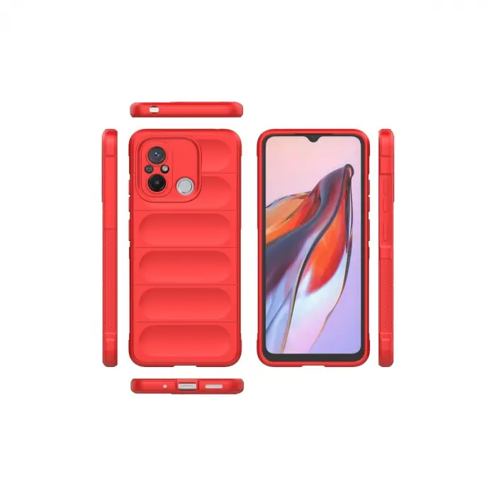 Xiaomi Redmi 12c Kılıf Optimum Silikon - Kırmızı