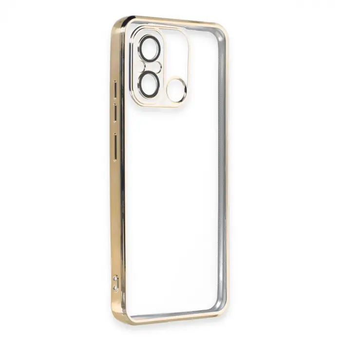 Xiaomi Redmi 12c Kılıf Razer Lensli Silikon - Gold